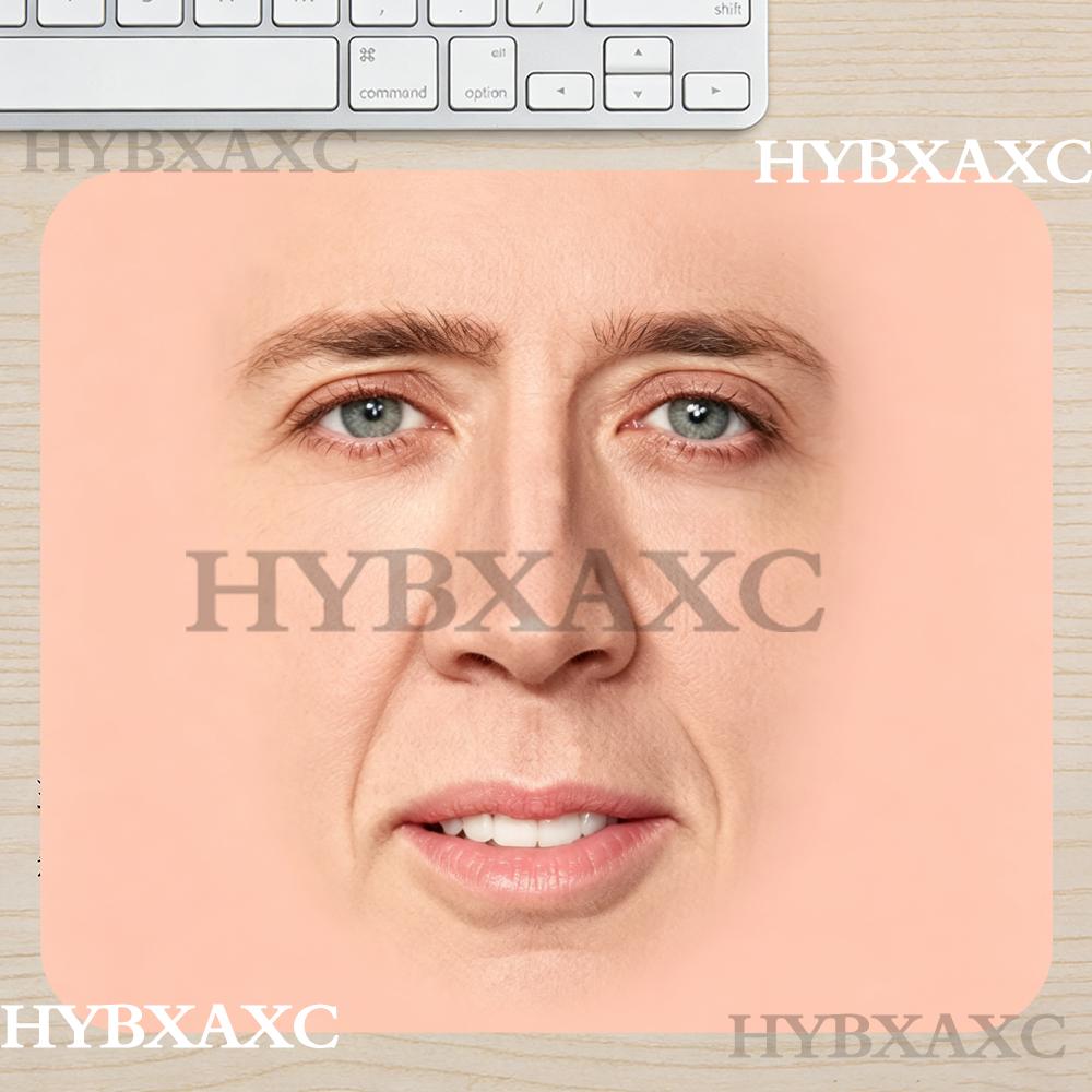 Desk Setup Or Set Up - HYBXAXC Nicolas Cage Face Meme Mousepad