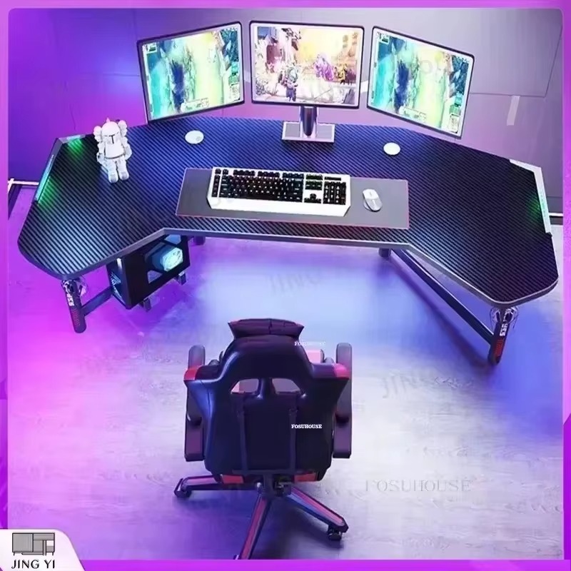 Desk Setup L Shaped - Professional Gaming Desk Ergonomic Computer Desk
