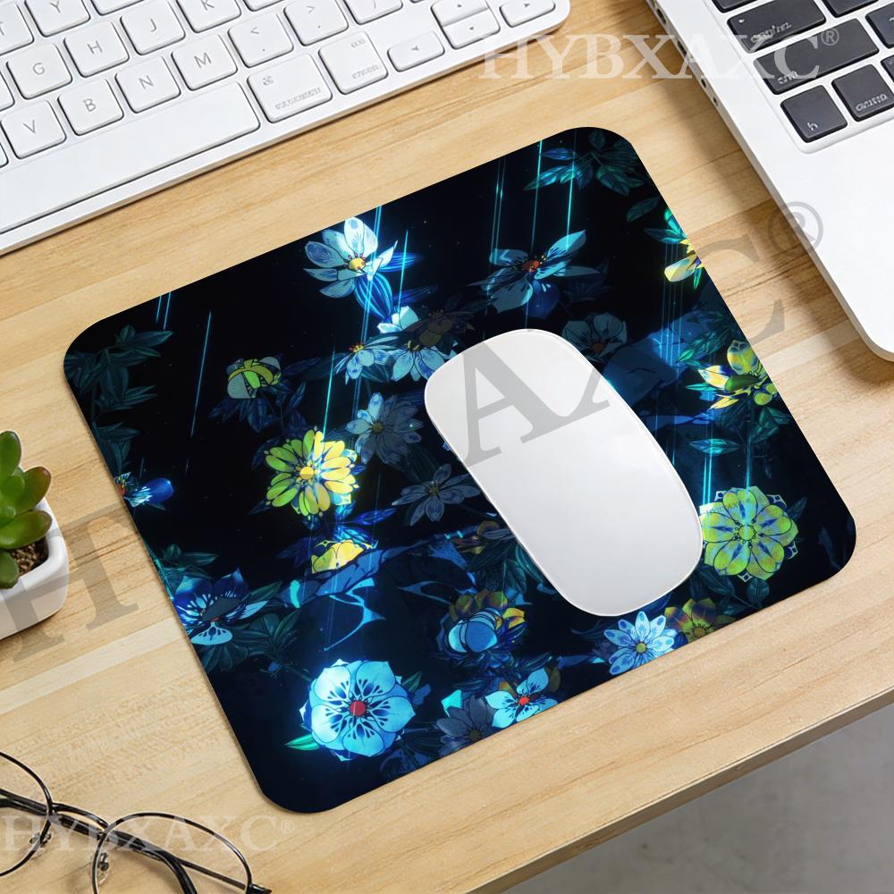 Desk Setup Or Set Up - HYBXAXC Dark Floral Manga Background Mouse