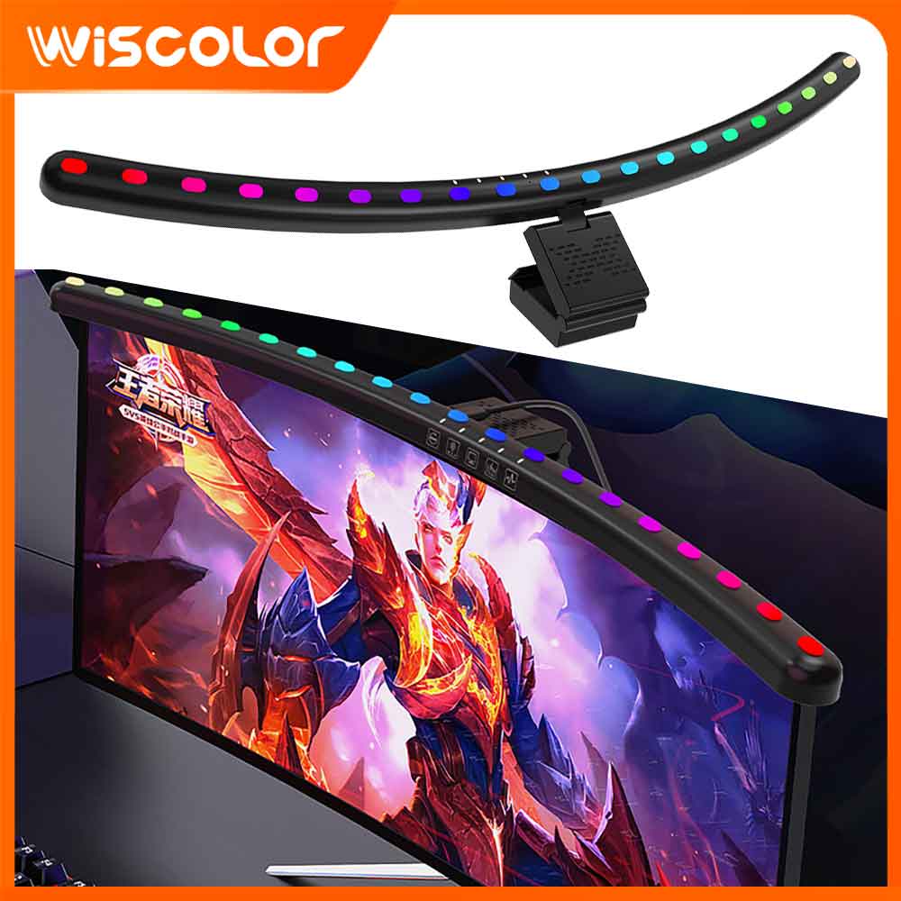 RGB Light Bar Monitor Smart Wi - đánh giá và giá Desk Setup In Office