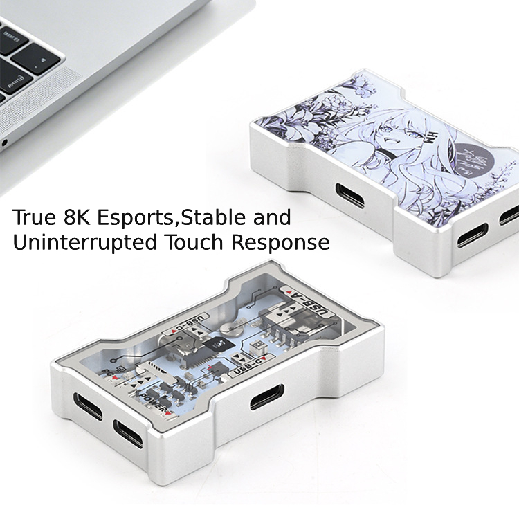 RGB USB Hub 2 Input 3 Output A - đánh giá và giá Desk Setup Keyboard