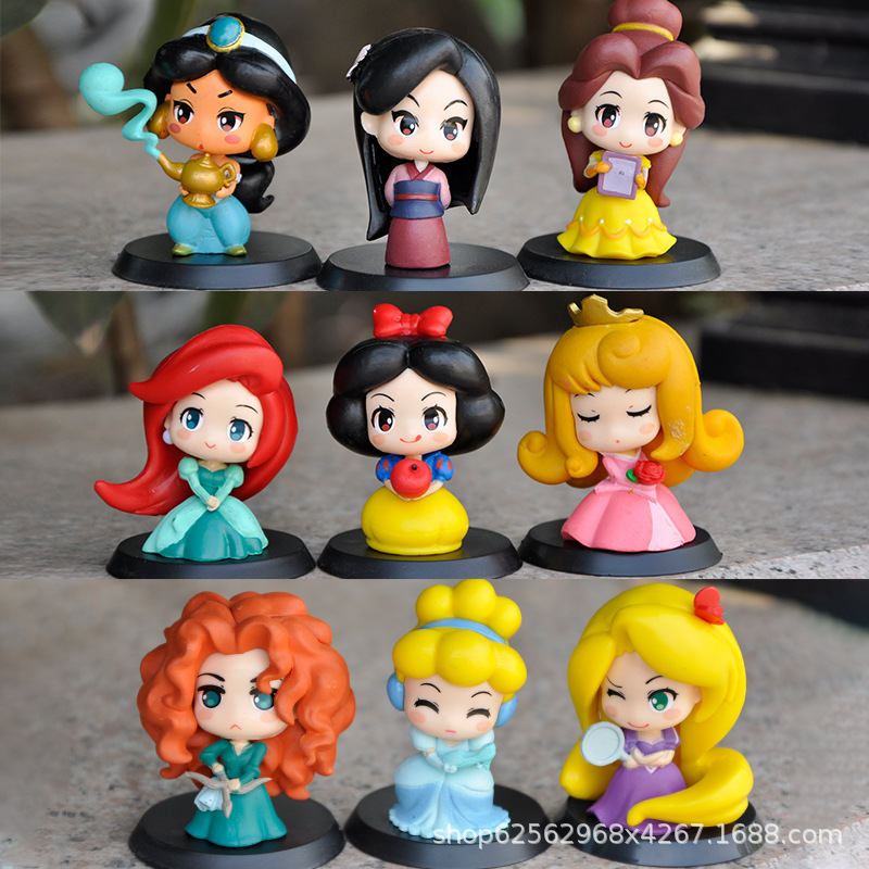 9pcs/set Anime Princess Q Vers - đánh giá và giá Desk Setup Kit