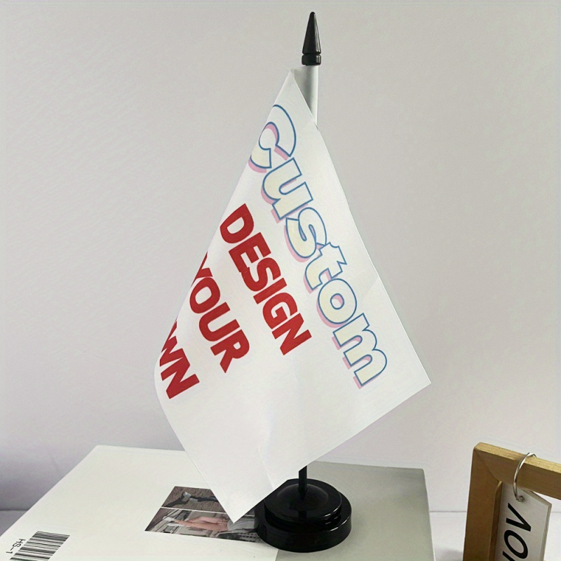 Custom 1pc Table Flag with Sta - đánh giá và giá Desk Setup Kit
