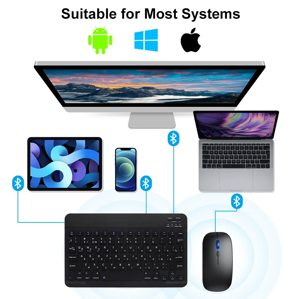 New 2025 Bluetooth Wireless Ke - đánh giá và giá Desk Setup Keyboard