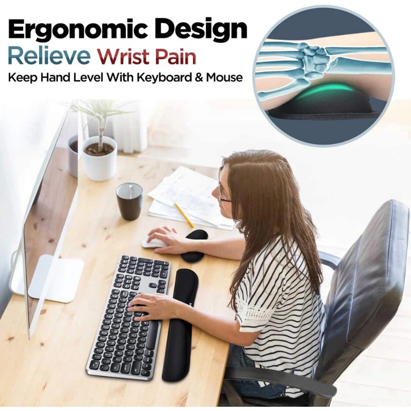 Ergonomic Keyboard Wrist Rest  - đánh giá và giá Desk Setup Keyboard