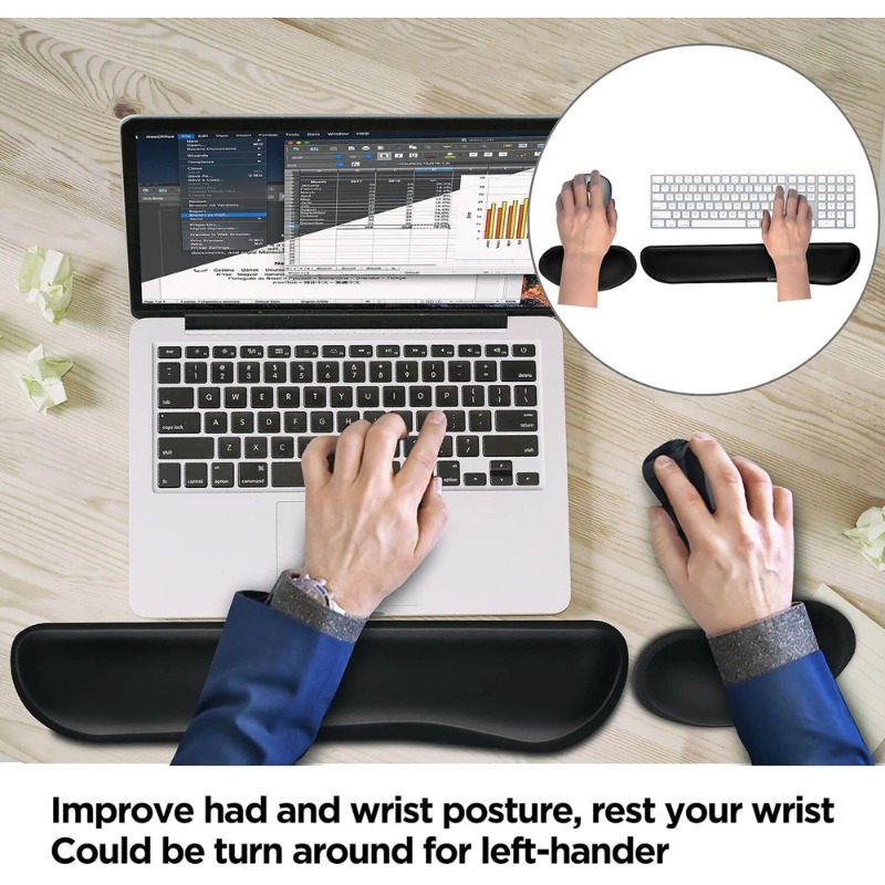 Ergonomic Keyboard Wrist Rest  - đánh giá và giá Desk Setup Keyboard