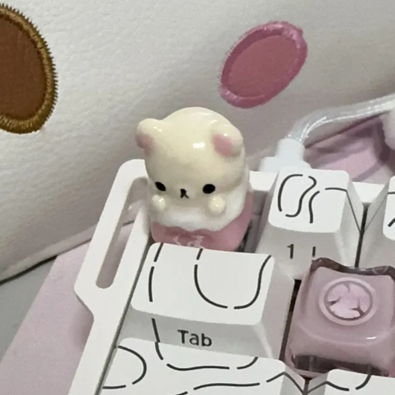 Kawaii Rilakkuma Keycaps Relax - đánh giá và giá Desk Setup Keyboard