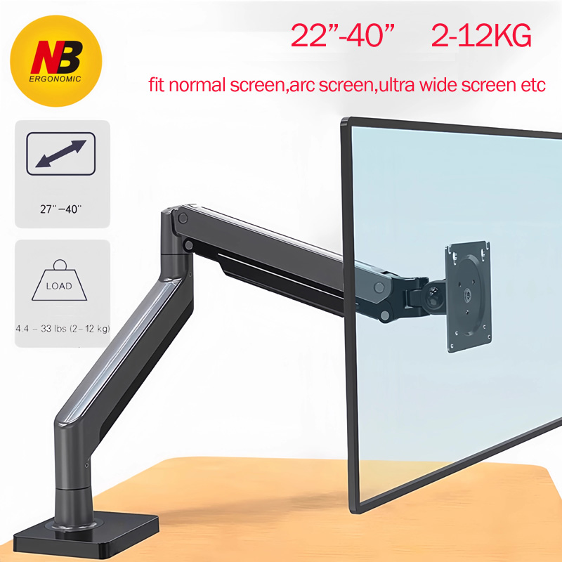 NB G40 Khí Mùa Xuân Cánh Tay 2 - đánh giá và giá Desk Setup Monitor Arm
