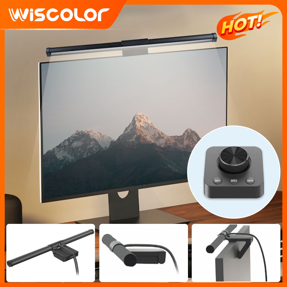 RGB Light Bar Monitor Setup De - đánh giá và giá Desk Setup In Office