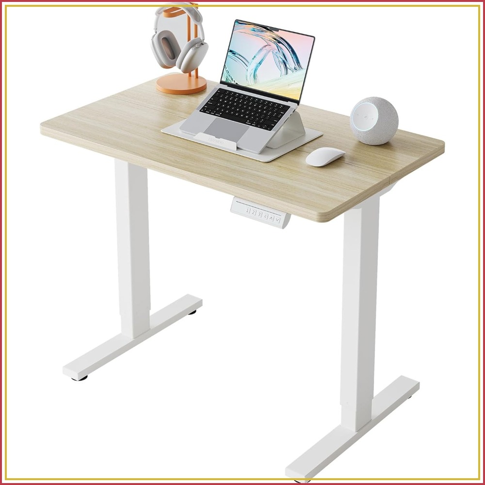 Small Electric Standing Desk A - đánh giá và giá Desk Setup L Shaped