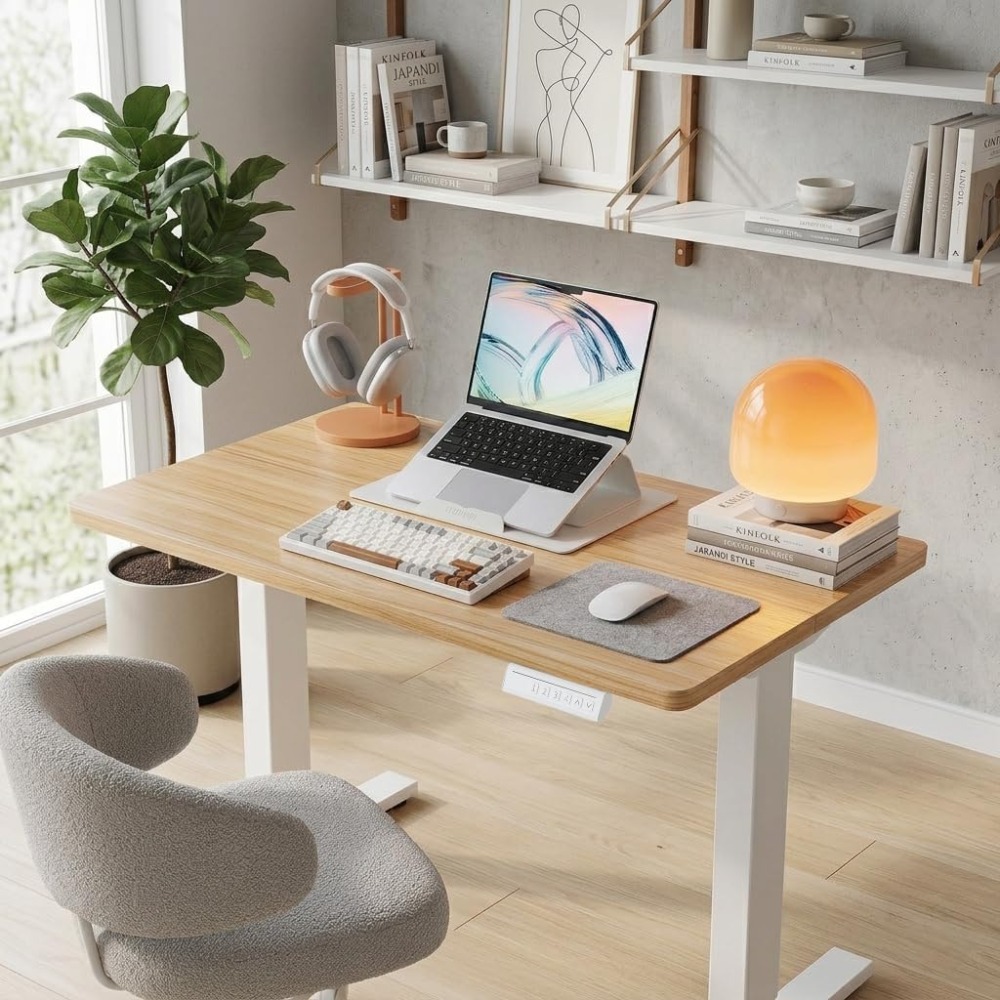 Small Electric Standing Desk A - đánh giá và giá Desk Setup L Shaped