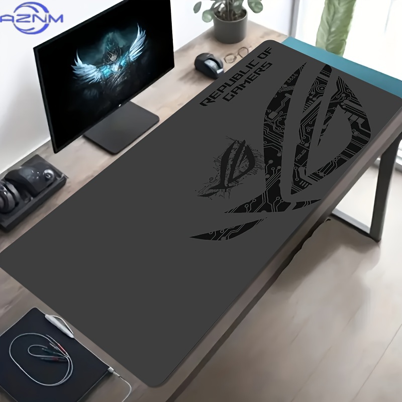 1pc Large Gaming Mouse Pad ROG - đánh giá và giá Desk Setup In Office