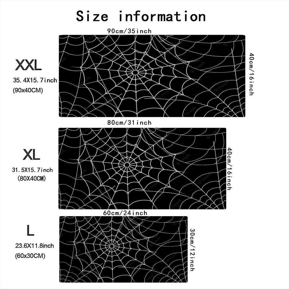 Spooky Dark Spider Web Gothic  - đánh giá và giá Desk Setup Gaming And Work