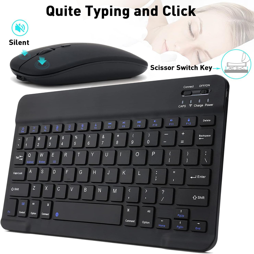 10 lnch Wireless  Bluetooth Mi - đánh giá và giá Desk Setup Keyboard