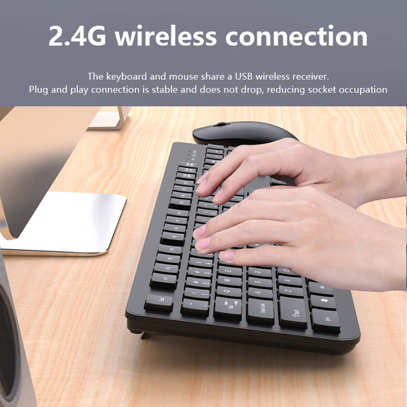 2.4G Wireless Keyboard Mouse S - đánh giá và giá Desk Setup Keyboard