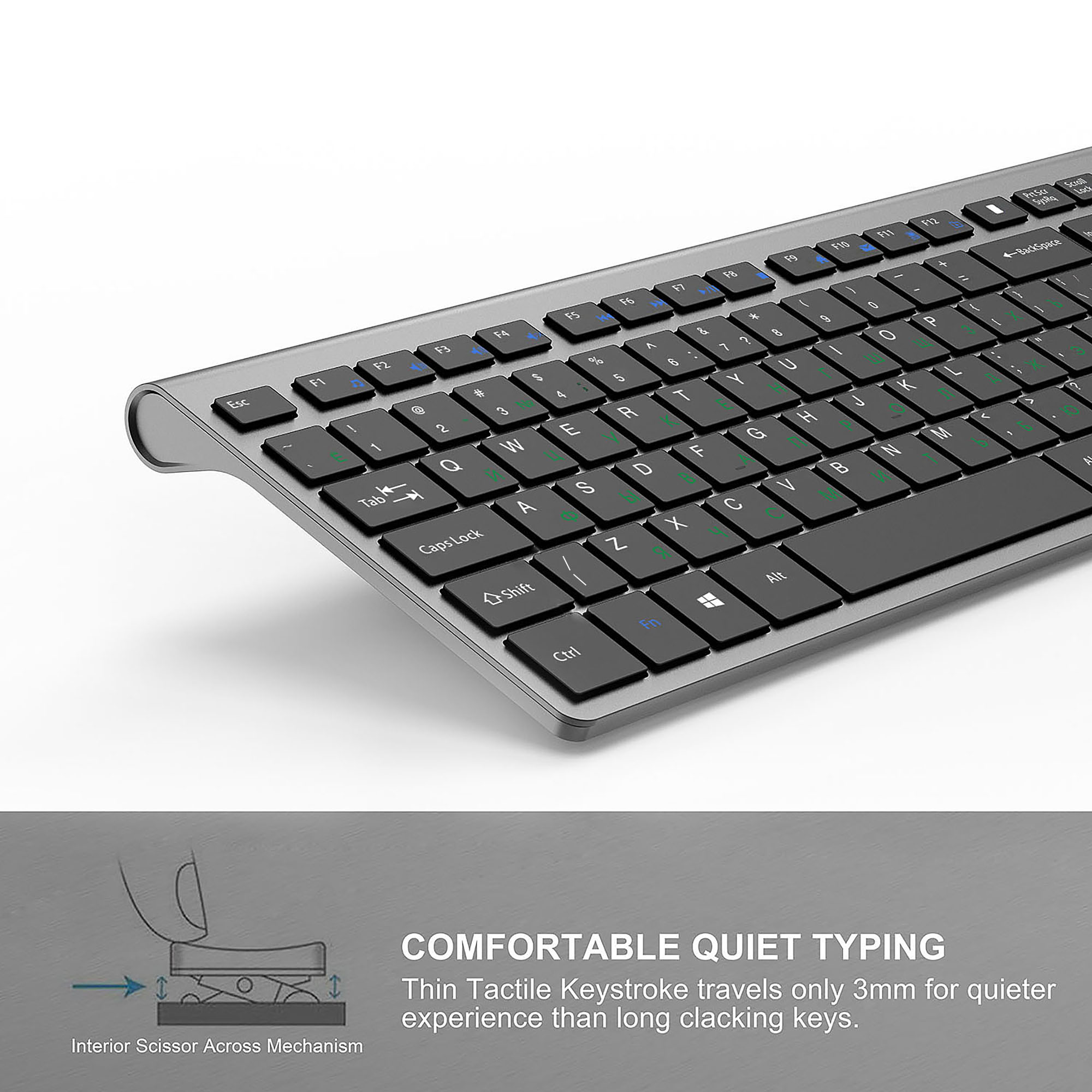 2.4G Sạc Không Dây Bàn Phím Và - đánh giá và giá Desk Setup Keyboard