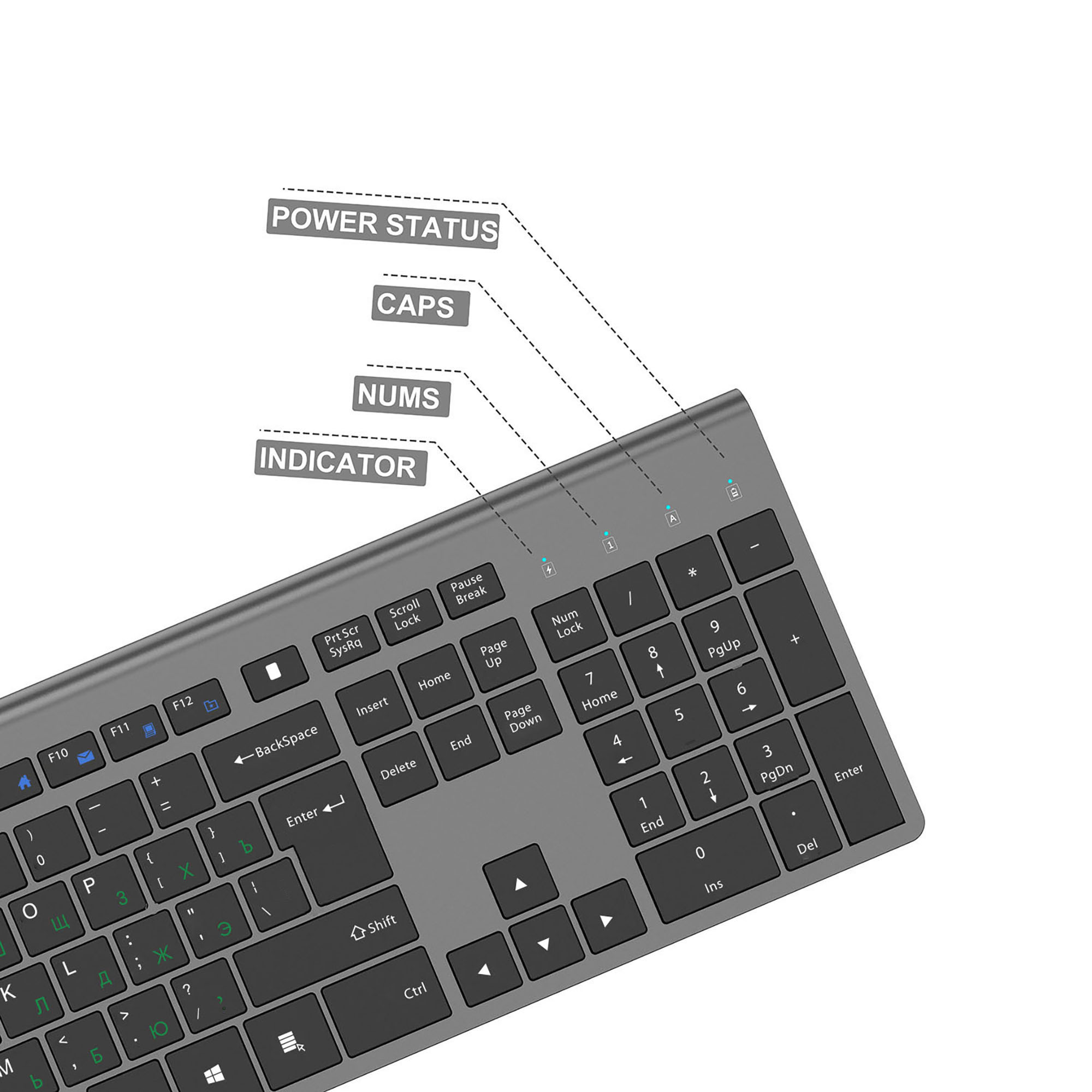2.4G Sạc Không Dây Bàn Phím Và - đánh giá và giá Desk Setup Keyboard