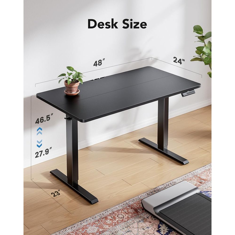 Electric Standing Desk, 47 x 2 - đánh giá và giá Desk Setup Or Set Up