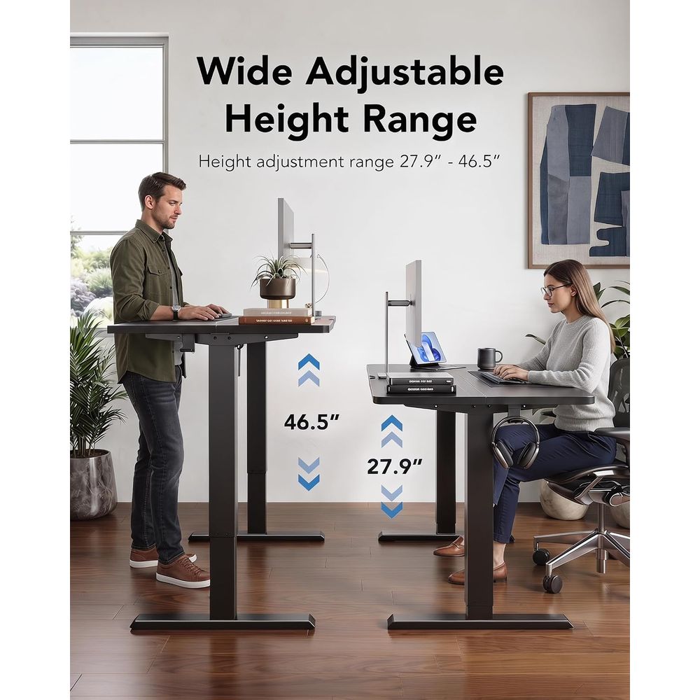 Electric Standing Desk, 47 x 2 - đánh giá và giá Desk Setup Or Set Up