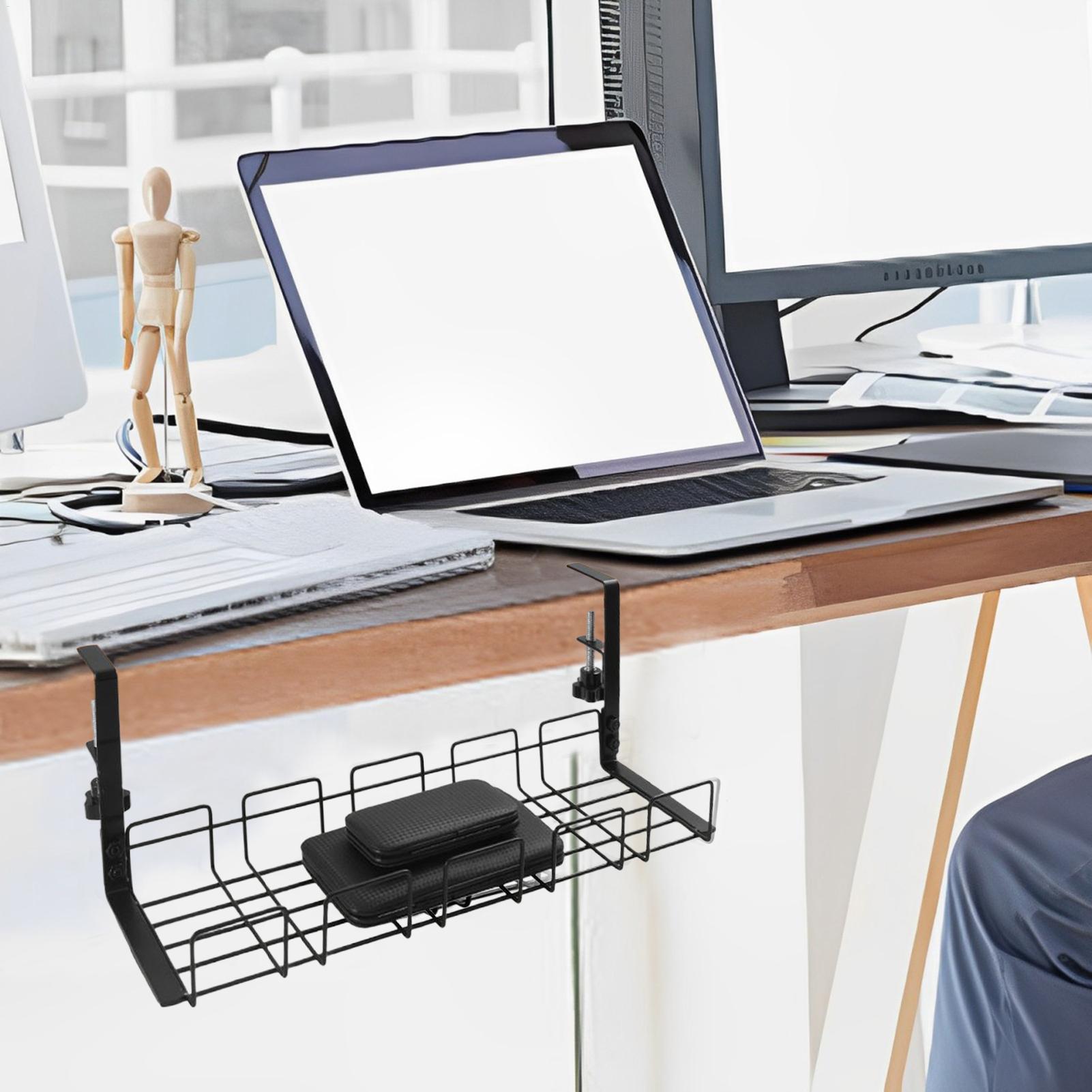 Wire Management Under Desk Tab - đánh giá và giá Desk Setup Studio