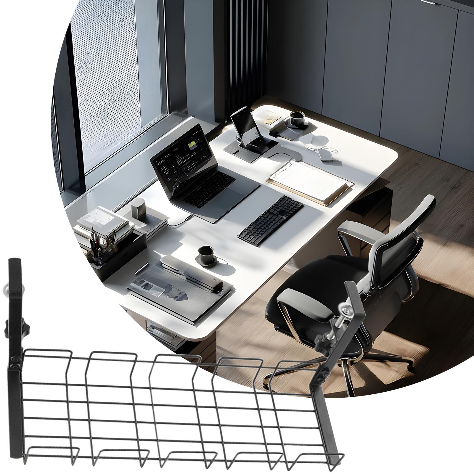 Wire Management Under Desk Tab - đánh giá và giá Desk Setup Studio
