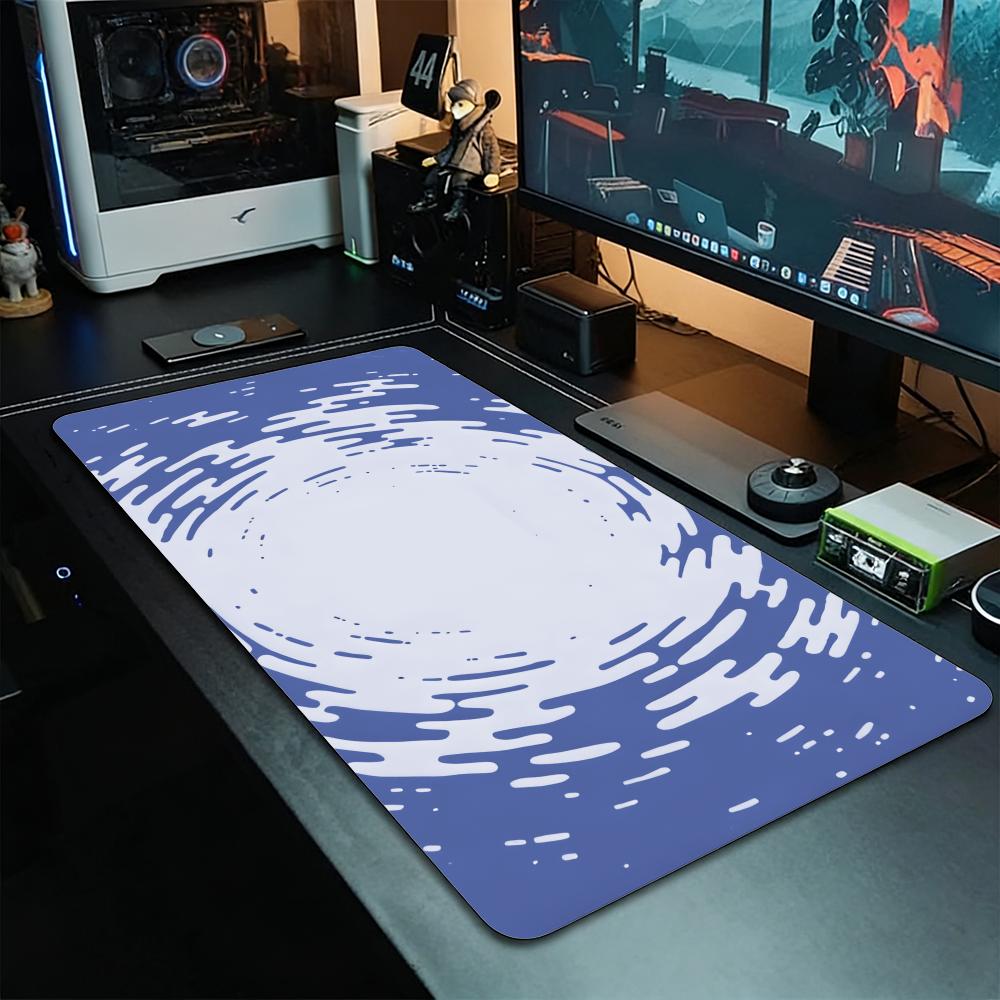 Grey Circular Ripple Fluid Tex - đánh giá và giá Desk Setup Grey