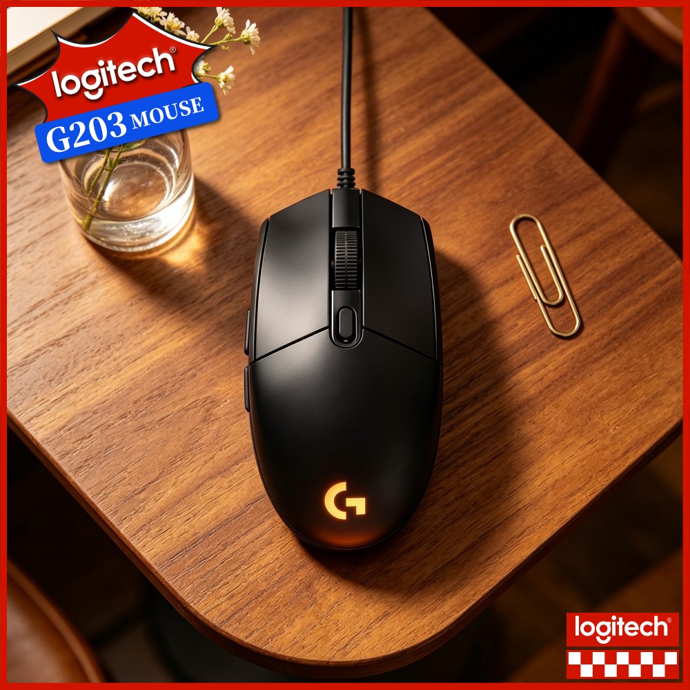 Logitech G203 Wired Gaming Mou - đánh giá và giá Logitech Mouse G203