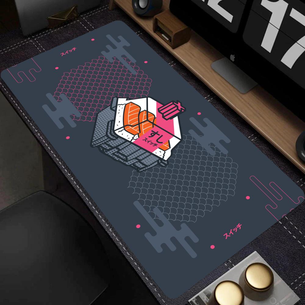 Tech Abstract Pattern Large Mo - đánh giá và giá Desk Setup Gaming And Work