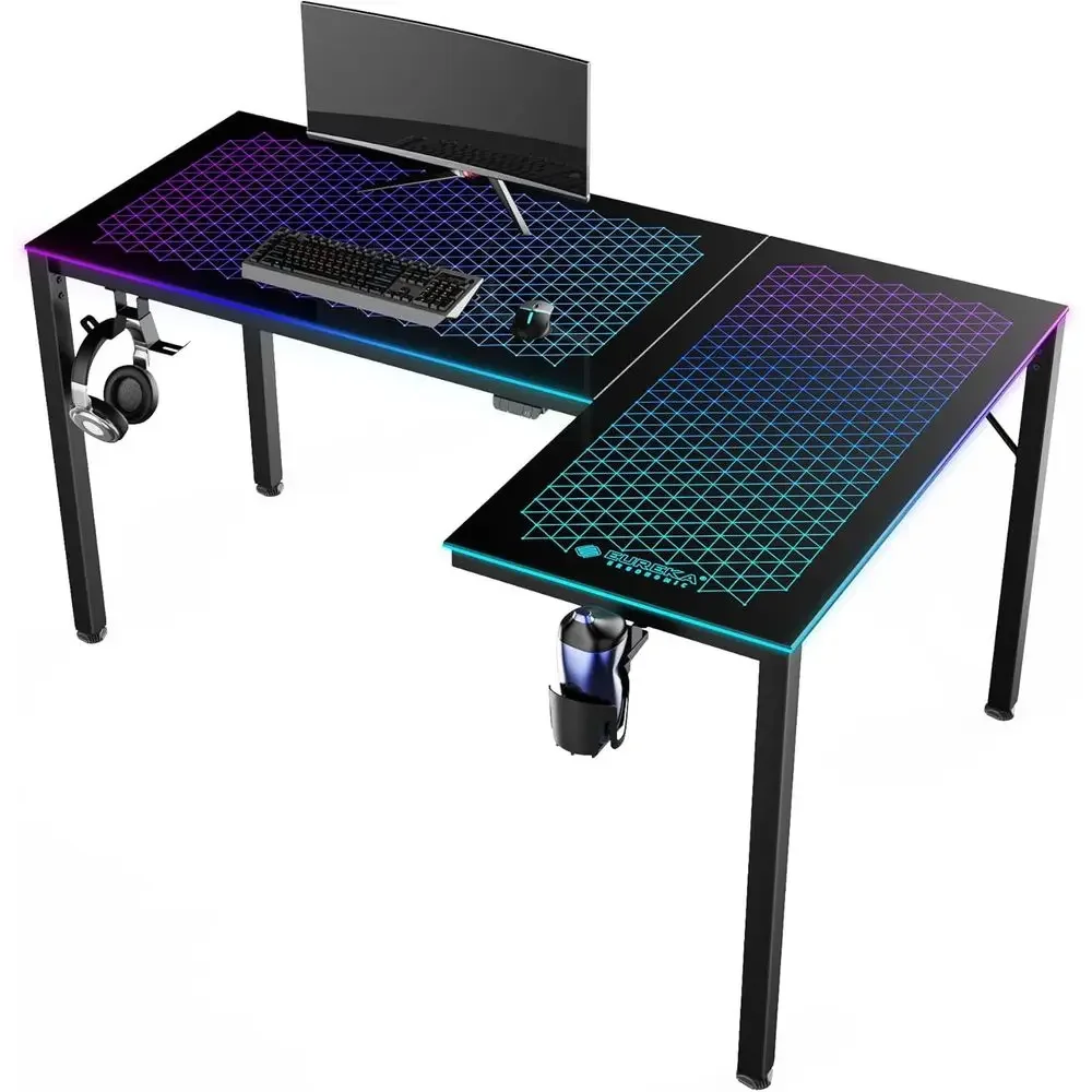 60 Inch L-Shaped Reversible Gl - đánh giá và giá Desk Setup L Shaped