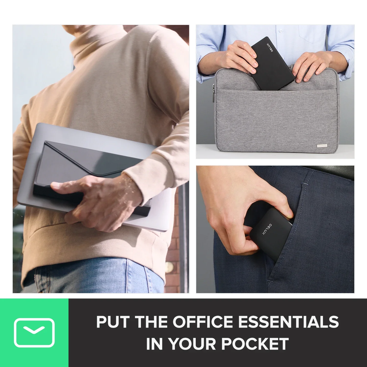 Delux Folding Keyboard Mouse S - đánh giá và giá Desk Setup Keyboard