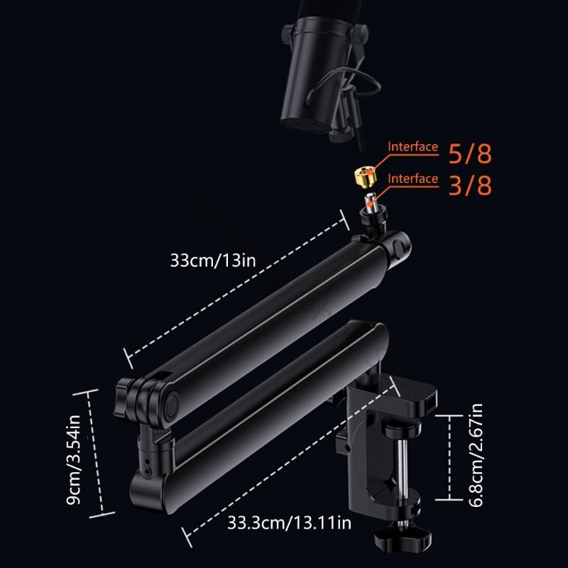 96BA Nhôm Linh Hoạt Micro Boom - đánh giá và giá Desk Setup Studio