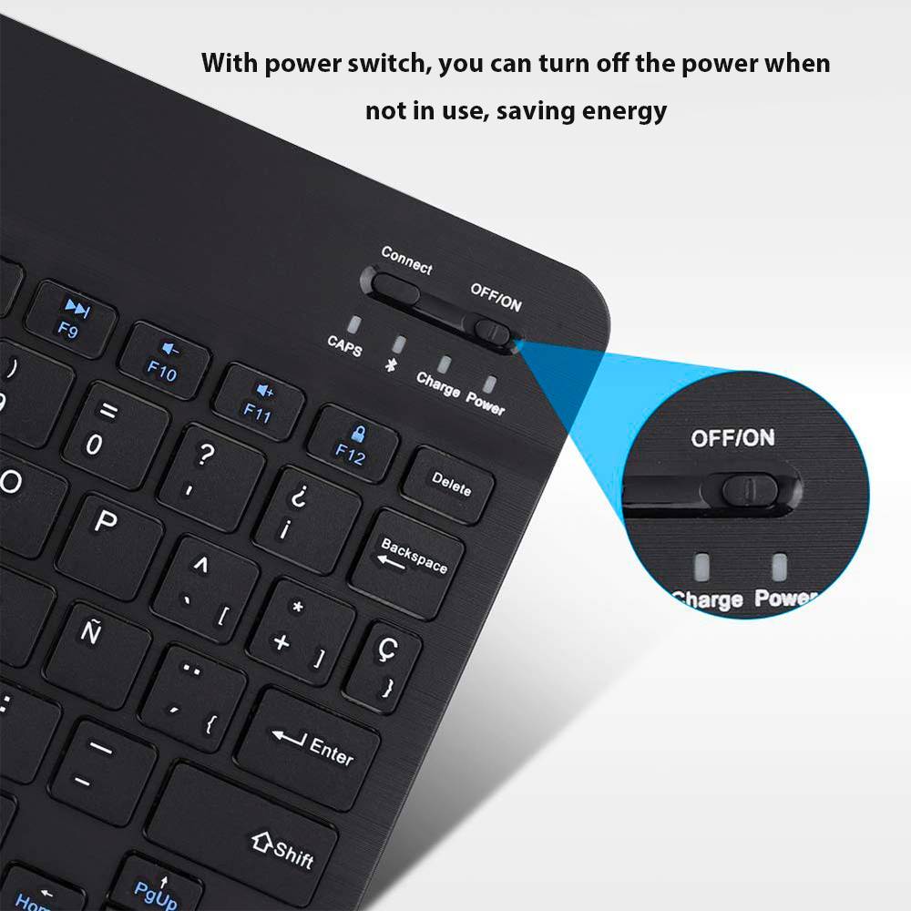 Bluetooth Wireless Keyboard Fo - đánh giá và giá Desk Setup Keyboard