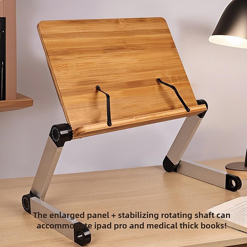 Bamboo Adjustable Bed Desk Lap - đánh giá và giá Desk Setup With Ipad