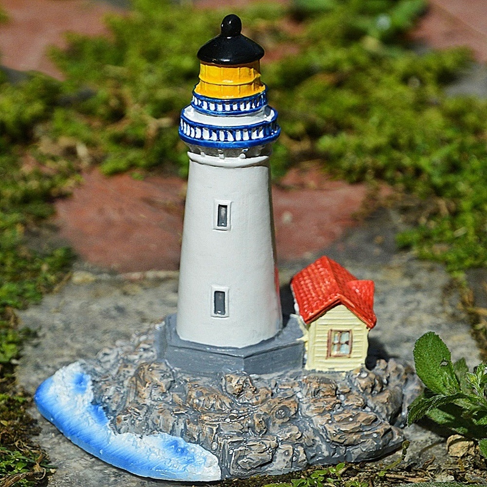 Blue Resin Lighthouse Decor Me - đánh giá và giá Desk Setup Or Set Up