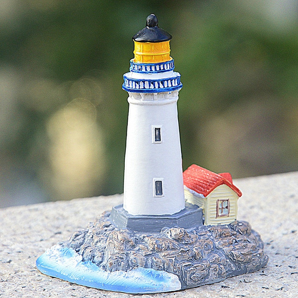 Blue Resin Lighthouse Decor Me - đánh giá và giá Desk Setup Or Set Up