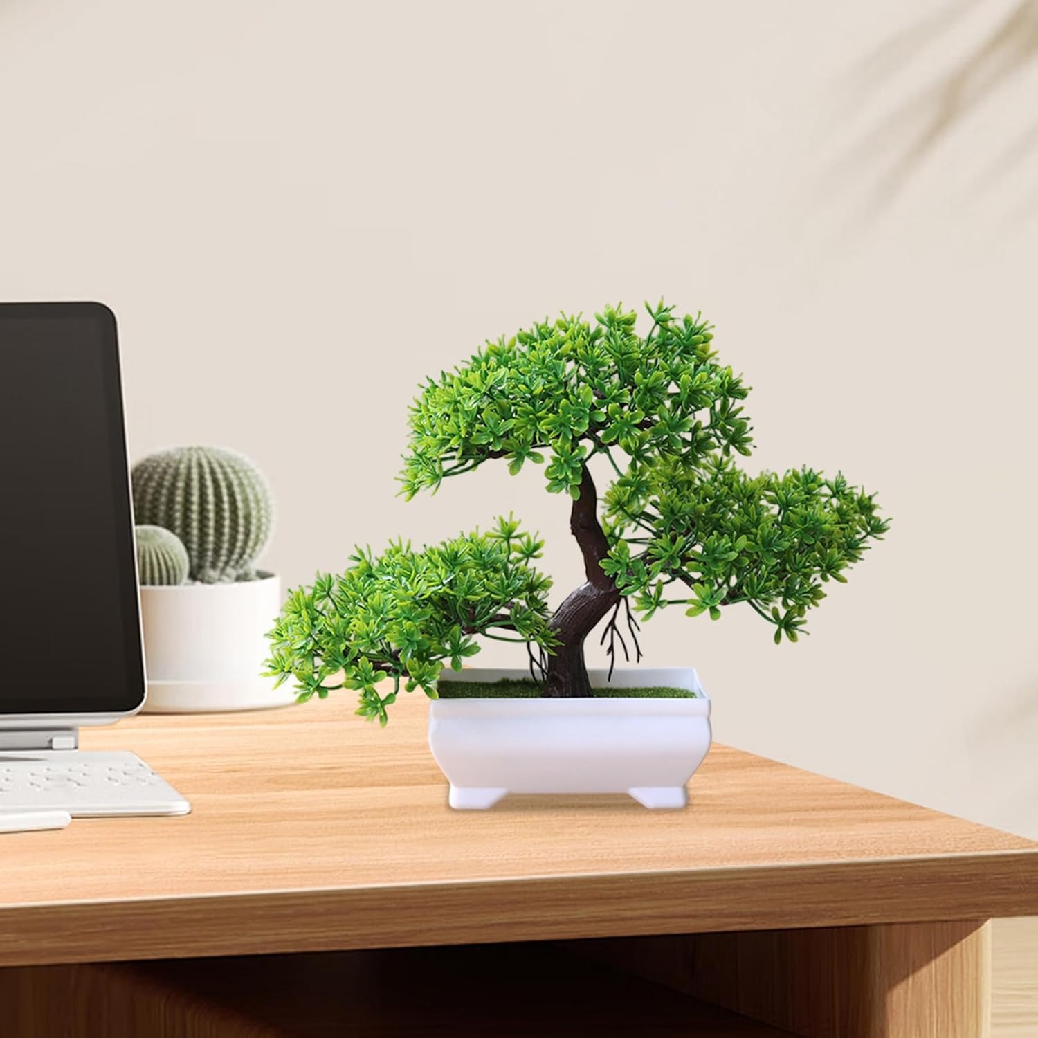 1/2Pcs Artificial Bonsai Tree  - đánh giá và giá Desk Setup At Home