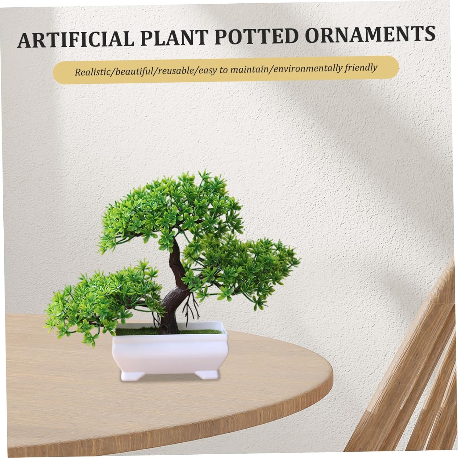 1/2Pcs Artificial Bonsai Tree  - đánh giá và giá Desk Setup At Home